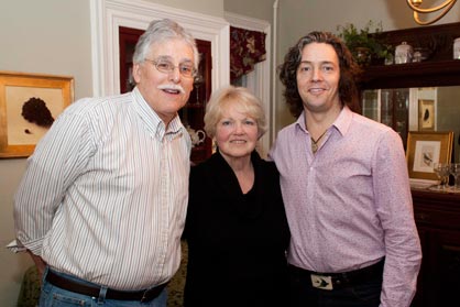 Jack and Karen Finkenberg with Aengus Finnan